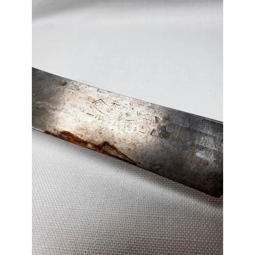 Vintage 1920s-40s Shapleigh Diamond Edge Butcher Knife‎ Carbon Steel USA